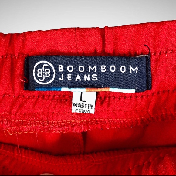 Boom Boom Jeans Women's Red Sweat Pants Size Large! - Picture 2 of 7